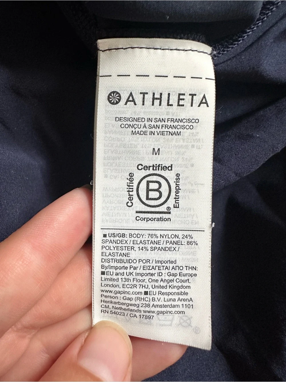Athleta | Navy Blue Match Point Pleated Dress | Size Medium - Picture 7 of 11